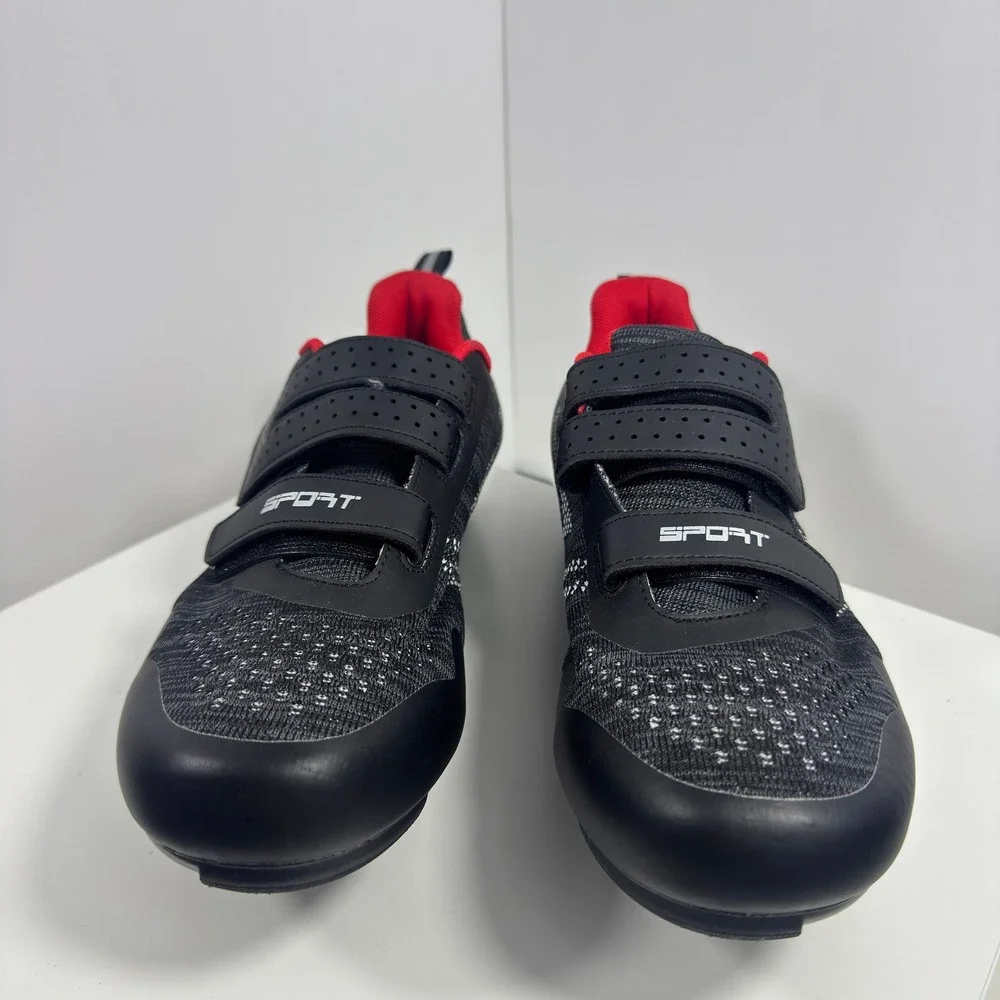 ULTIANT Cycling Shoes Mens 13 Black Red Indoor Delta Cleats EU‎ 47